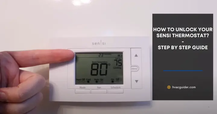 how to unlock sensi thermostat