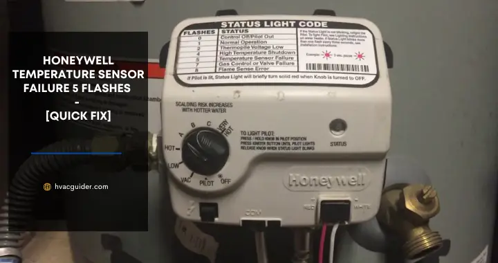 honeywell temperature sensor failure 5 flashes