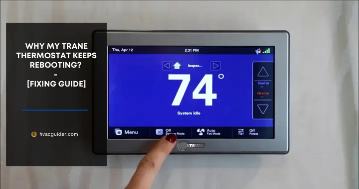 trane thermostat keeps rebooting