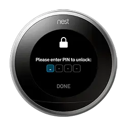 Locking Nest Thermostat