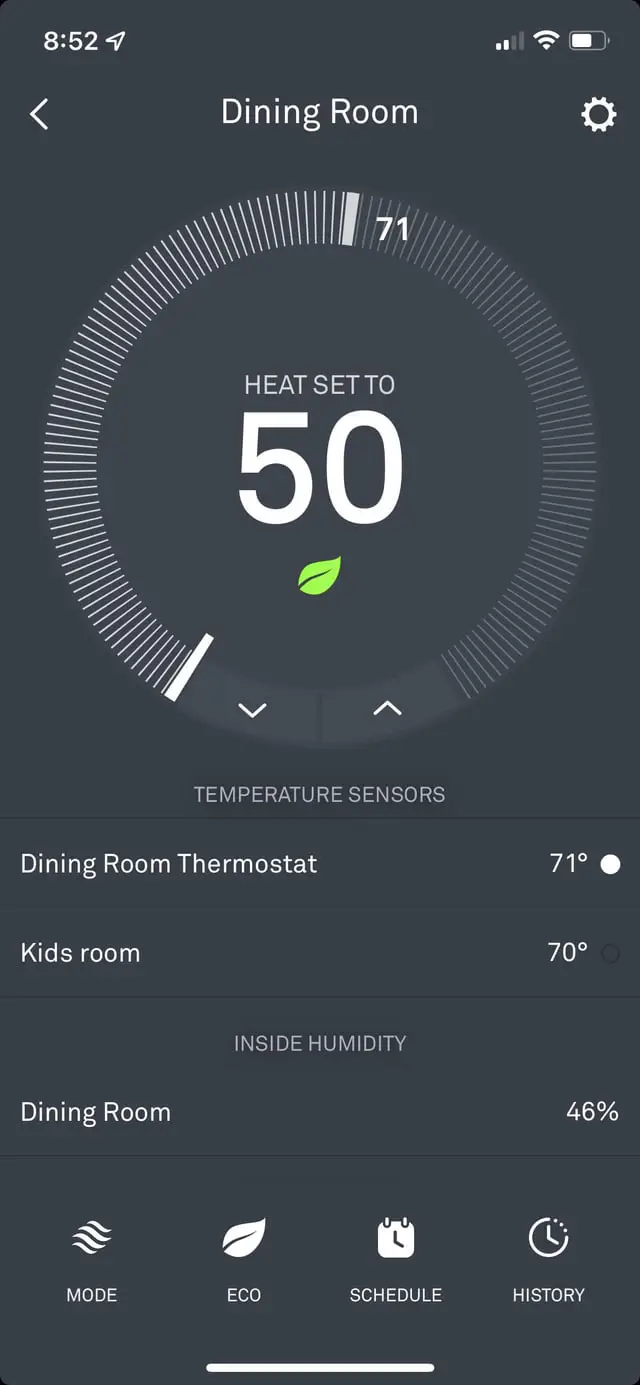 Nest Thermostat Keeps Going to Eco