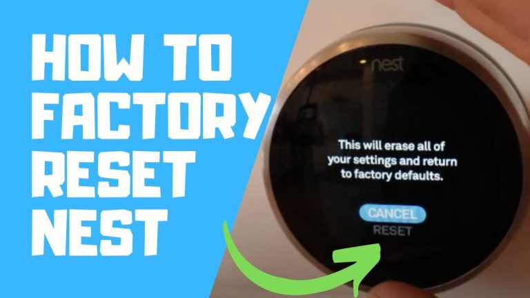 Reset Nest Thermostat for New Owner